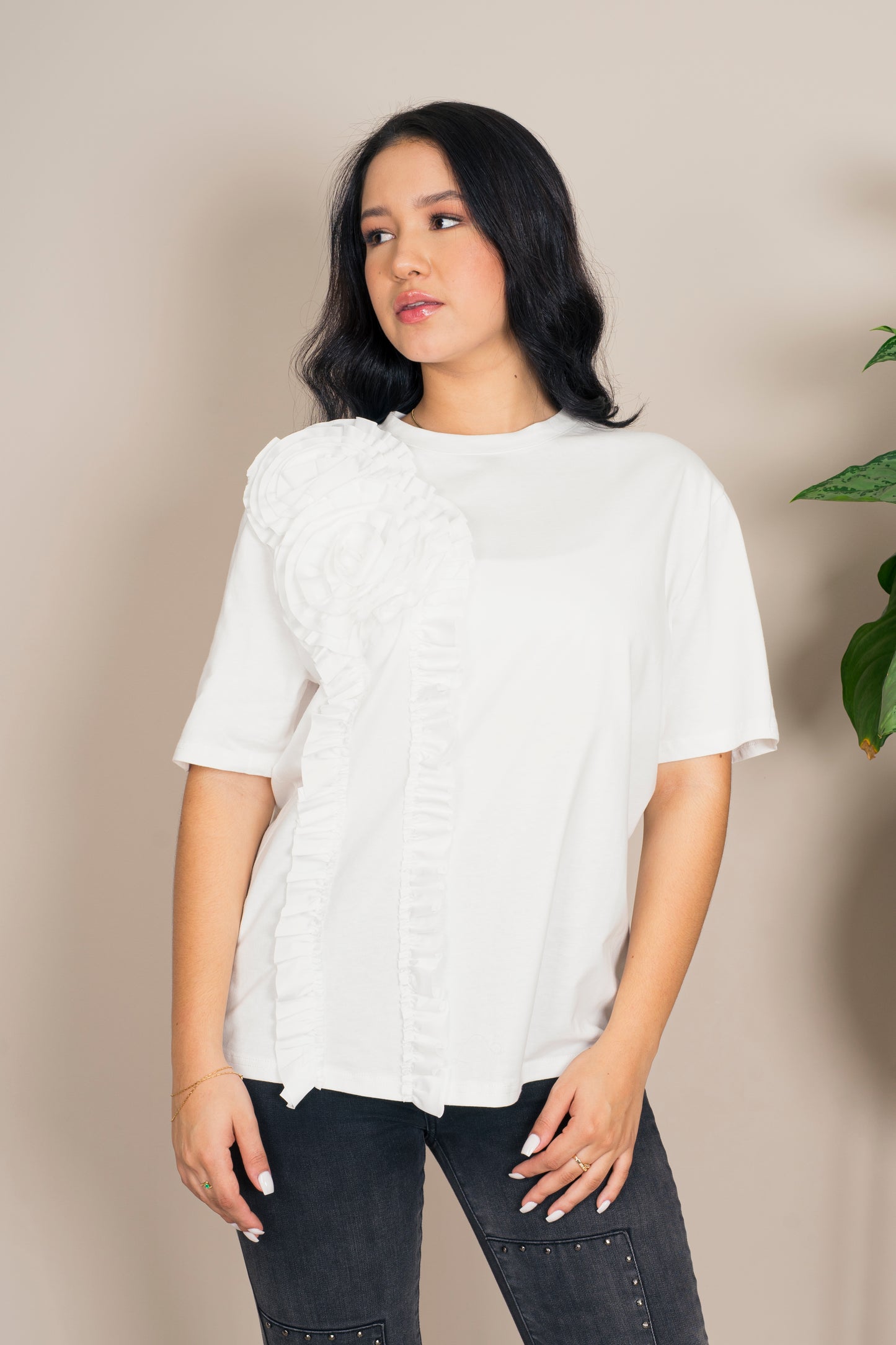 Camiseta Flores 3D
