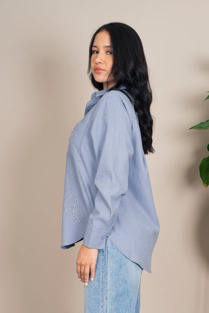 Camisa Manga Larga Brillantes