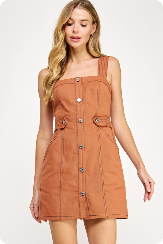 Vestido Jardinera Corto
