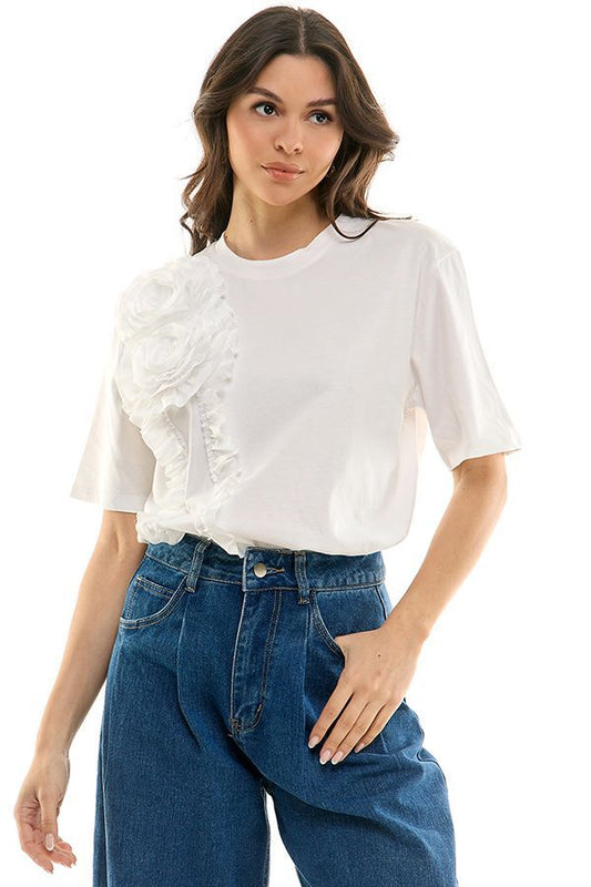 Camiseta Flores 3D